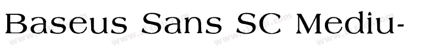 Baseus Sans SC Mediu字体转换